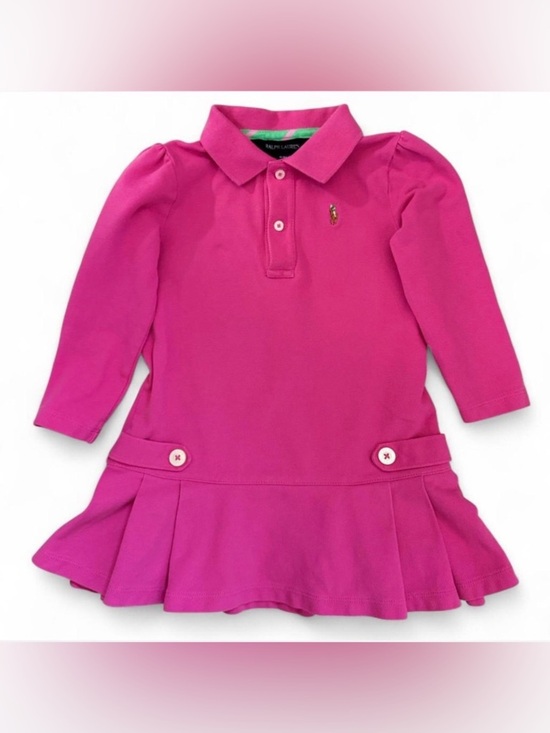 Ralph Lauren Other - Ralph Lauren Preppy Pink Polo Dress Pleated - Cotton Embroidered 24 mos